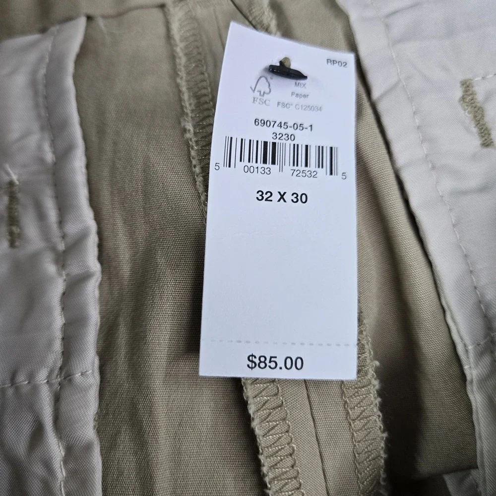 Banana Republic Men Pants 32X30 Khaki Chinos Chino Slim Summerweight NWT